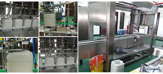 車用機油自動灌裝機細節展示