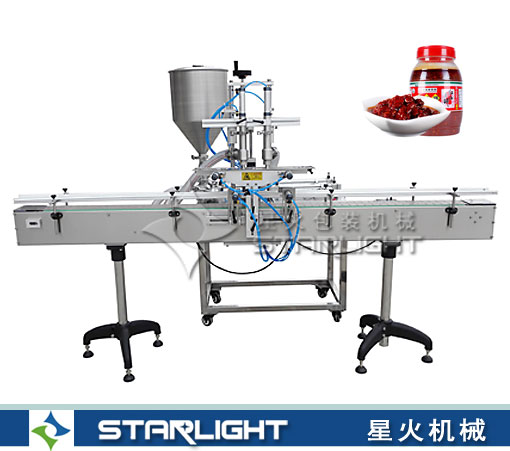 雙頭直線式醬料灌裝機