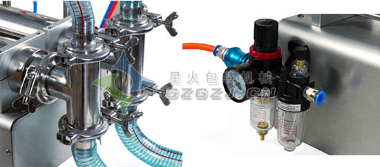 雙頭液體灌裝機細節展示